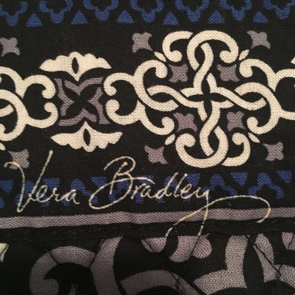 Vera Bradley black/blue shoulder bag - Picture 3 of 5